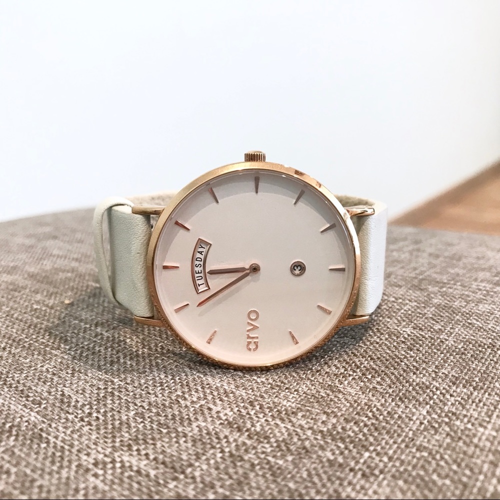 Arvo Awristacrat Rose Gold blue grey watch